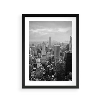 Plakat w ramie 40x50 - Majestatyczne Wysokości - Nowy Jork, wieżowce - rama czarna