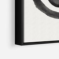 Obraz w ramie 50x70 - Bezgraniczne Widoki - abstrakcyjne plamy okręgi, akwarelowe - rama czarna