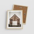 Plakat w ramie 40x50 - Rustykalny Drewniany Domek - domek, drewniany dom - rama drewno