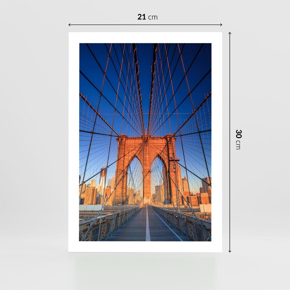 Plakat bez ramy 21x30 - Most architektoniczne arcydzieło - most, architektura