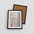 Plakat w ramie 30x40 - Boho gałązki suche - gałązki, suche - rama czarna