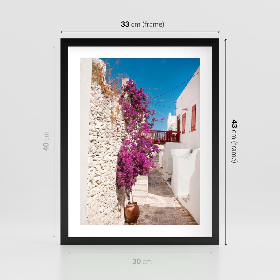 Plakat w ramie 30x40 - Chorwackie Wakacje - Chorwacja, wakacje - rama czarna