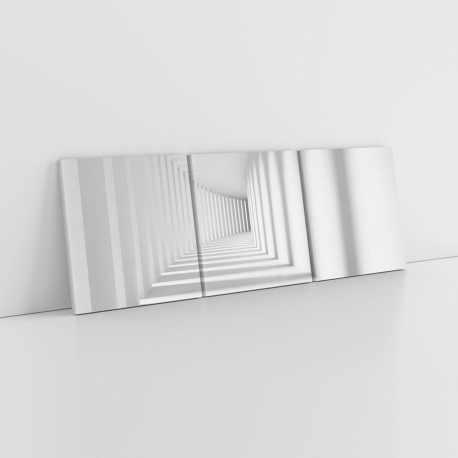 Obraz na płótnie 90x30 - Abstrakcyjny tunel: Podróż w inną przestrzeń - 3D, abstrakcja