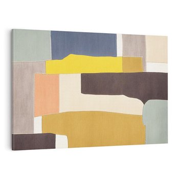 Obraz na płótnie 70x50 - Pasy Abstrakcji - kolorowe pasy, plamy koloru