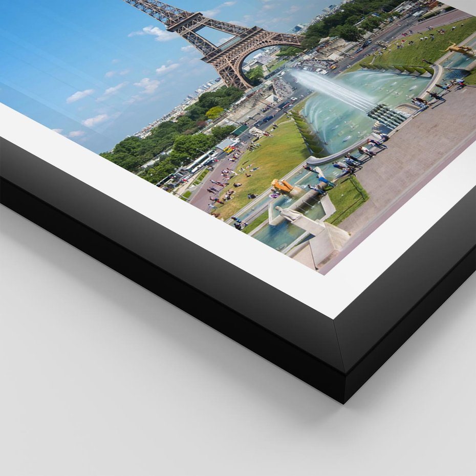 Plakat w ramie 40x50 - Wieża Eiffla - Eiffla, Paryż - rama czarna
