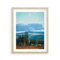 Plakat w ramie 40x50 - Malowniczy Pejzaż - pustynia, pejzaż - rama drewno