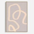 Obraz w ramie 50x70 - Nowoczesne Odbicia - minimalistyczny obraz, nowoczesny - rama drewno