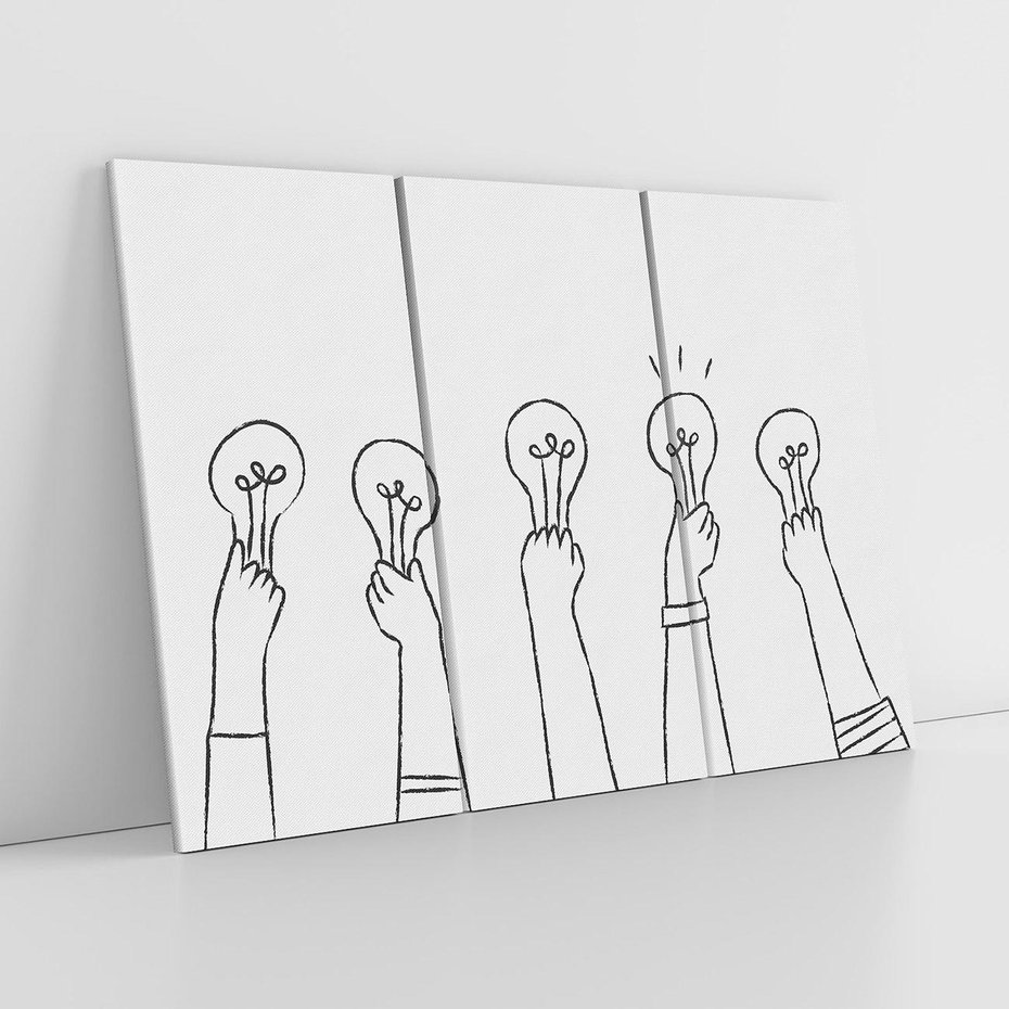 Obraz na płótnie 120x80 - Idea w Rękach - szkic, grafika