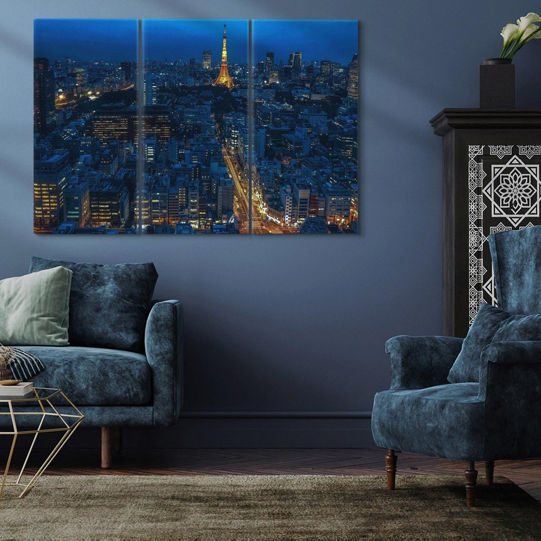 Obraz na płótnie 120x80 - Nocne impresje Paryża we Francji - Francja, Paryż