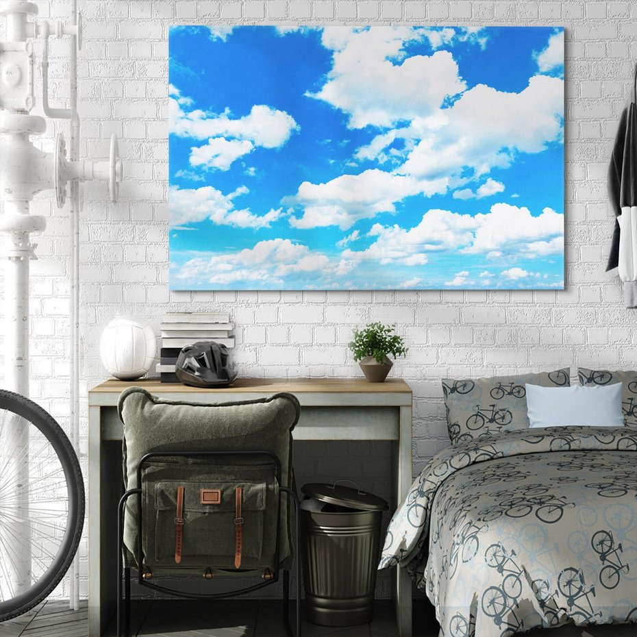 Obraz na płótnie 100x70 - Niebo pełne chmur - niebo, chmury