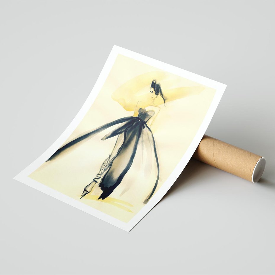 Plakat bez ramy 21x30 - Ekspresja Wyrazu - abstrakcja, kobieta