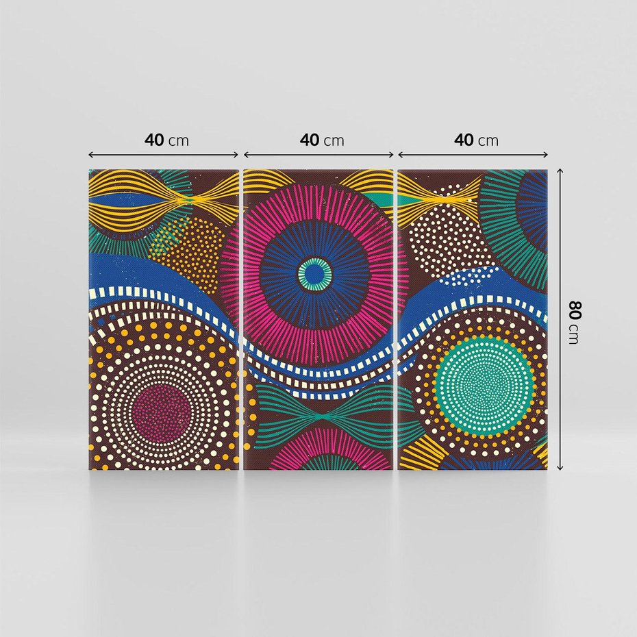 Obraz na płótnie 120x80 - Energia Wzorców - enticzne wzory, kształty