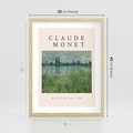 Plakat w ramie 30x40 - Claude Monet: Reprodukcja - Claude Monet, reprodukcja plakat - rama drewno