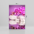 Obraz na płótnie 50x70 - Kwiatowy Relaks - orchidea, kwiat