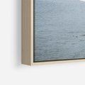 Obraz w ramie 70x50 - Mistyczna Aura - morze, mgła - rama drewno