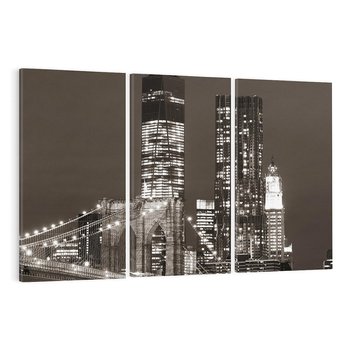 Obraz na płótnie 120x80 - Magia miasta nocą - miasto, noc