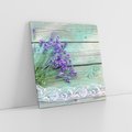 Obraz na płótnie 30x30 - Romantyczna lawenda - lawenda, kwiaty