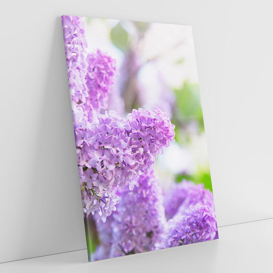 Obraz na płótnie 80x120 - Delikatny liliowy dotyk - lilie, fiolet