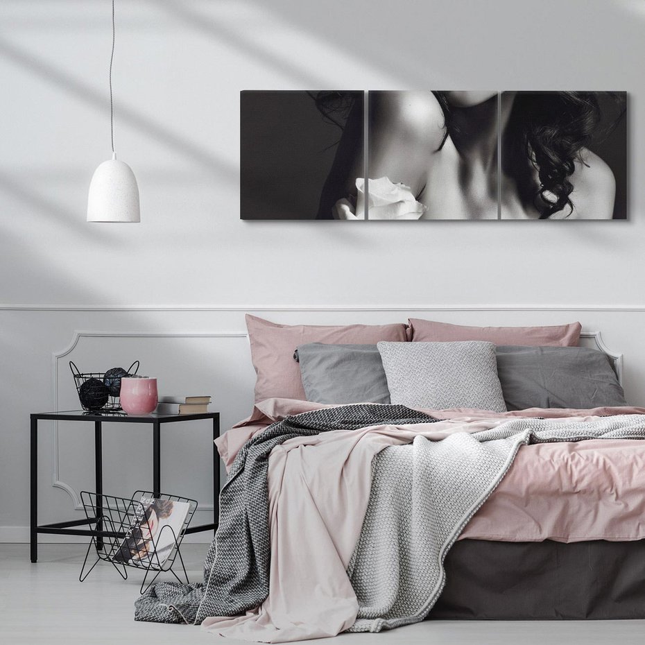 Obraz na płótnie 120x40 - Piękno kobiecego aktu uchwycone - kobieta, akt