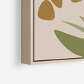 Obraz w ramie 70x100 - Minimalizm z Roślinami - nowoczesny plakat, roślinność - rama drewno