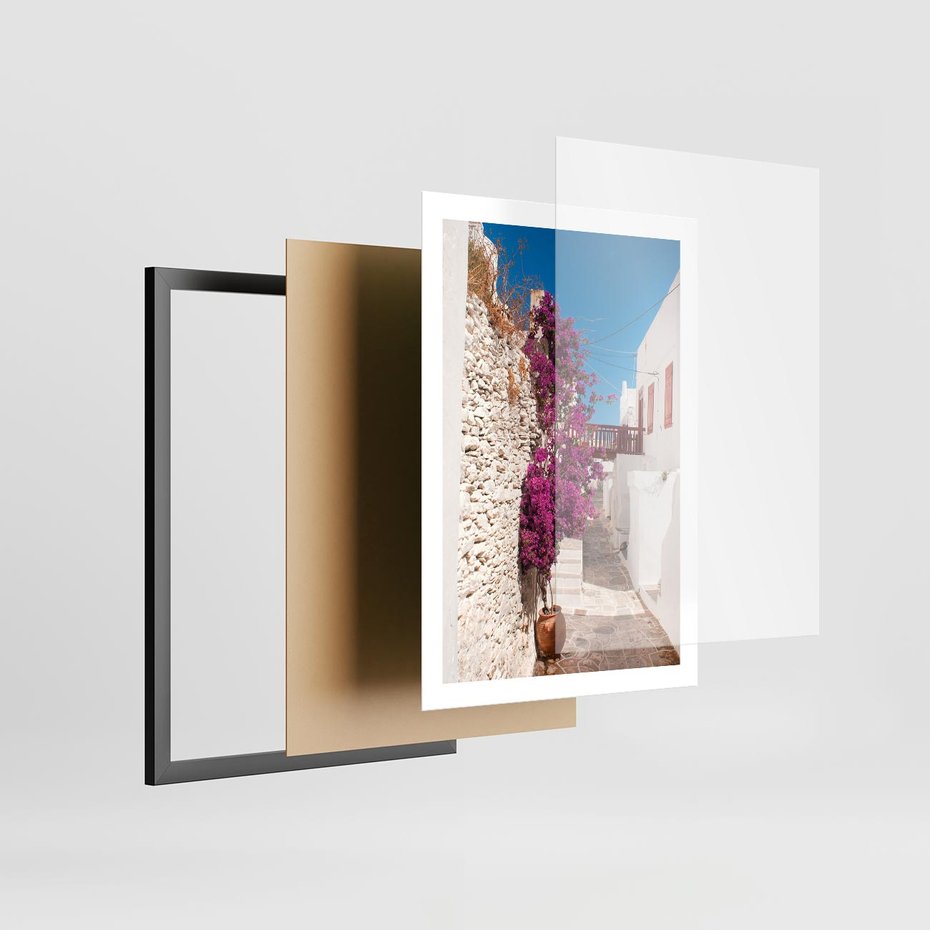 Plakat w ramie 50x70 - Chorwackie Wakacje - Chorwacja, wakacje - rama czarna