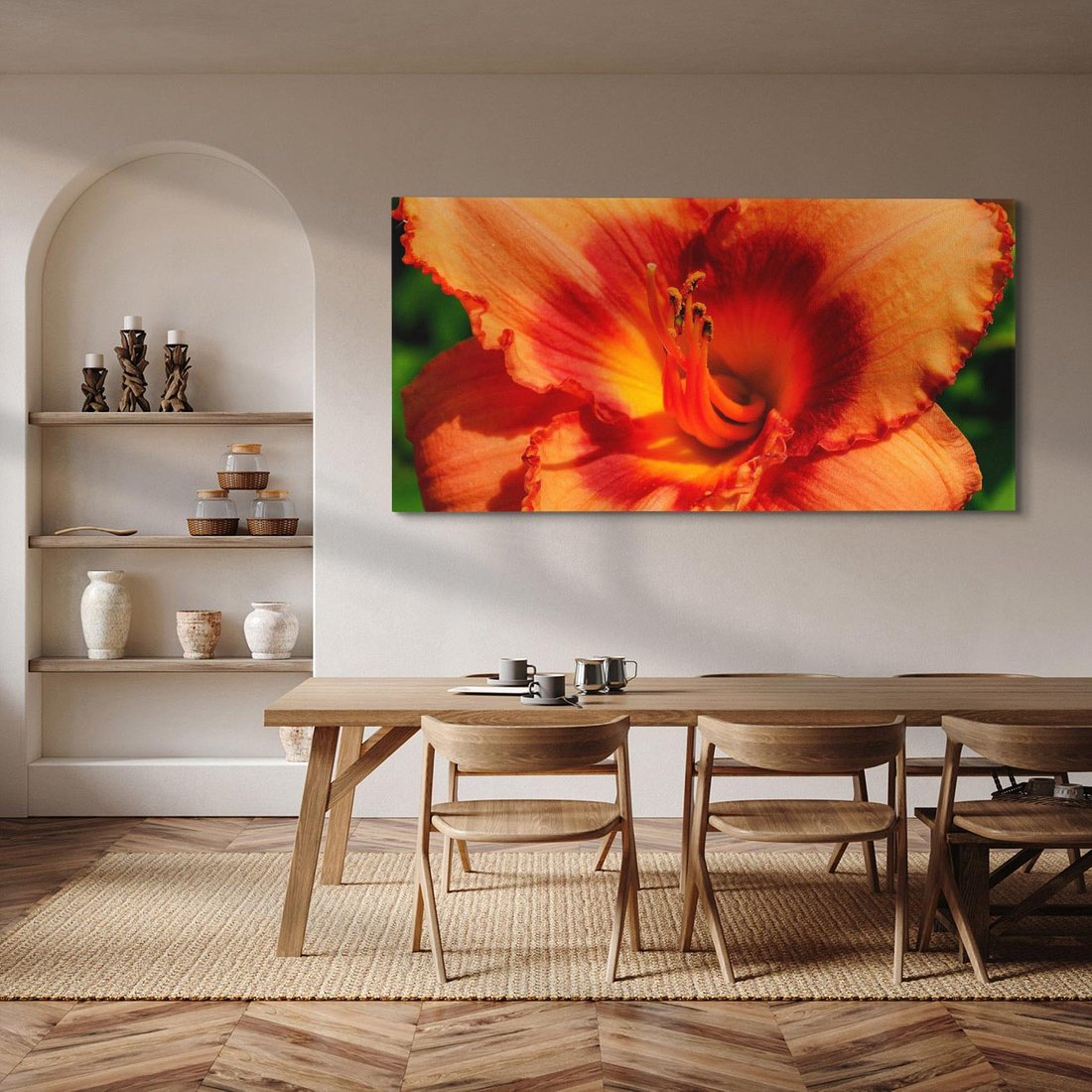 Obraz na płótnie 140x70 - Kwiatowa harmonia natury - kwiat, kwiaty