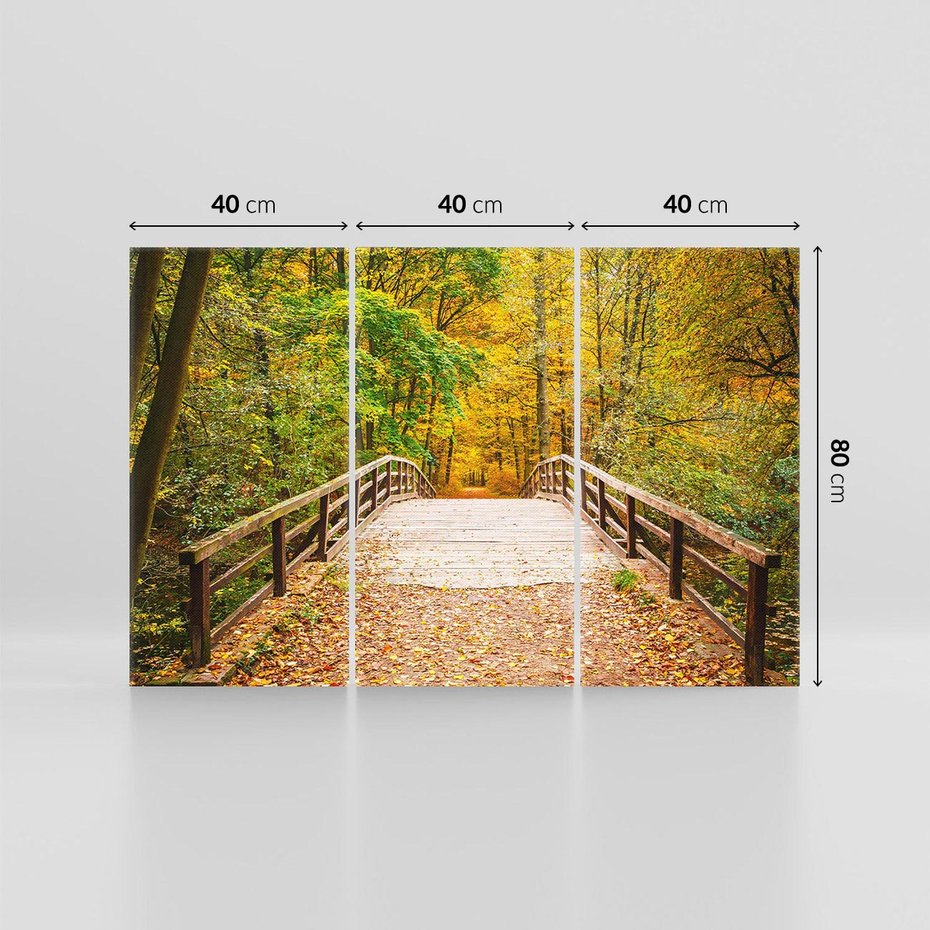 Obraz na płótnie 120x80 - Spacer Ścieżką w Las - ścieżka, spacer