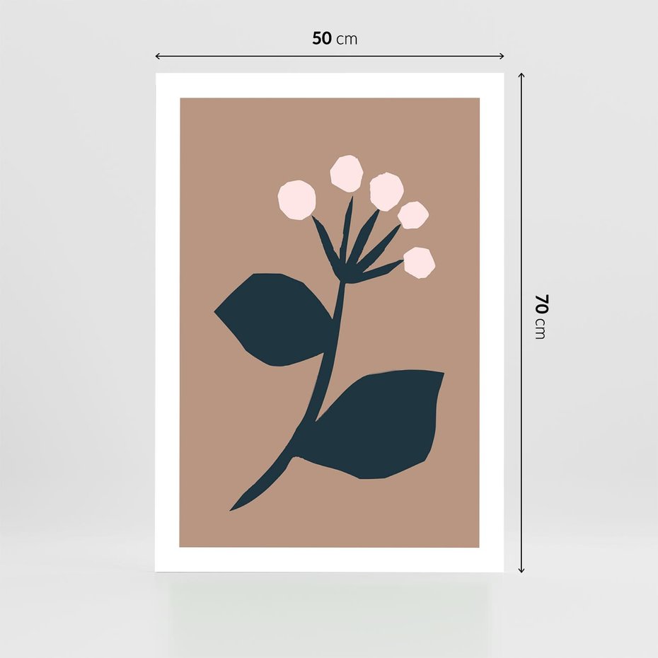 Plakat bez ramy 50x70 - Rozbijające Granice - abstrakcyjny obraz, plakat