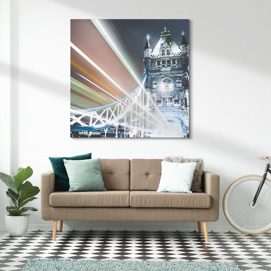 Obraz na płótnie 70x70 - Tower Bridge - Most w Londynie - Tower Bridge, most