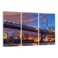 Obraz na płótnie 120x80 - Filadelfia: most nad zachodem słońca - Filadlefia, USA