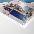 Plakat bez ramy 21x30 - Urok Greckiej Wyspy - Santorini, Grecja