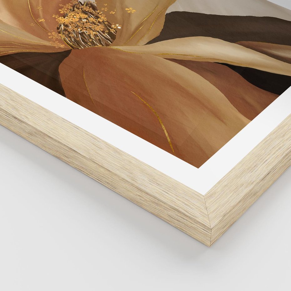 Plakat w ramie 40x50 - Wyraz Luksusu - sztuka, nowoczesna - rama drewno