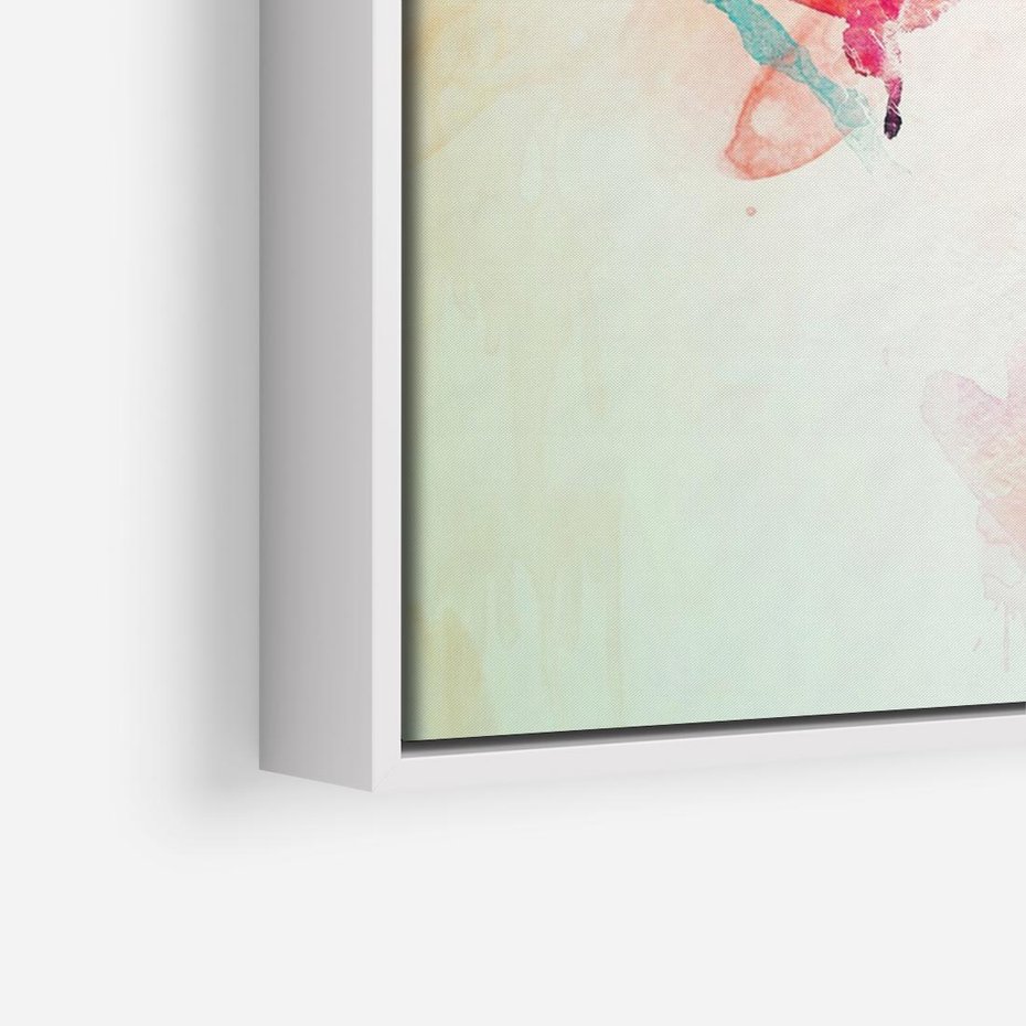 Obraz w ramie 120x80 - Eteryczna Głębia Dusz - portret twarz kobiety, wyraziste oczy - rama biała