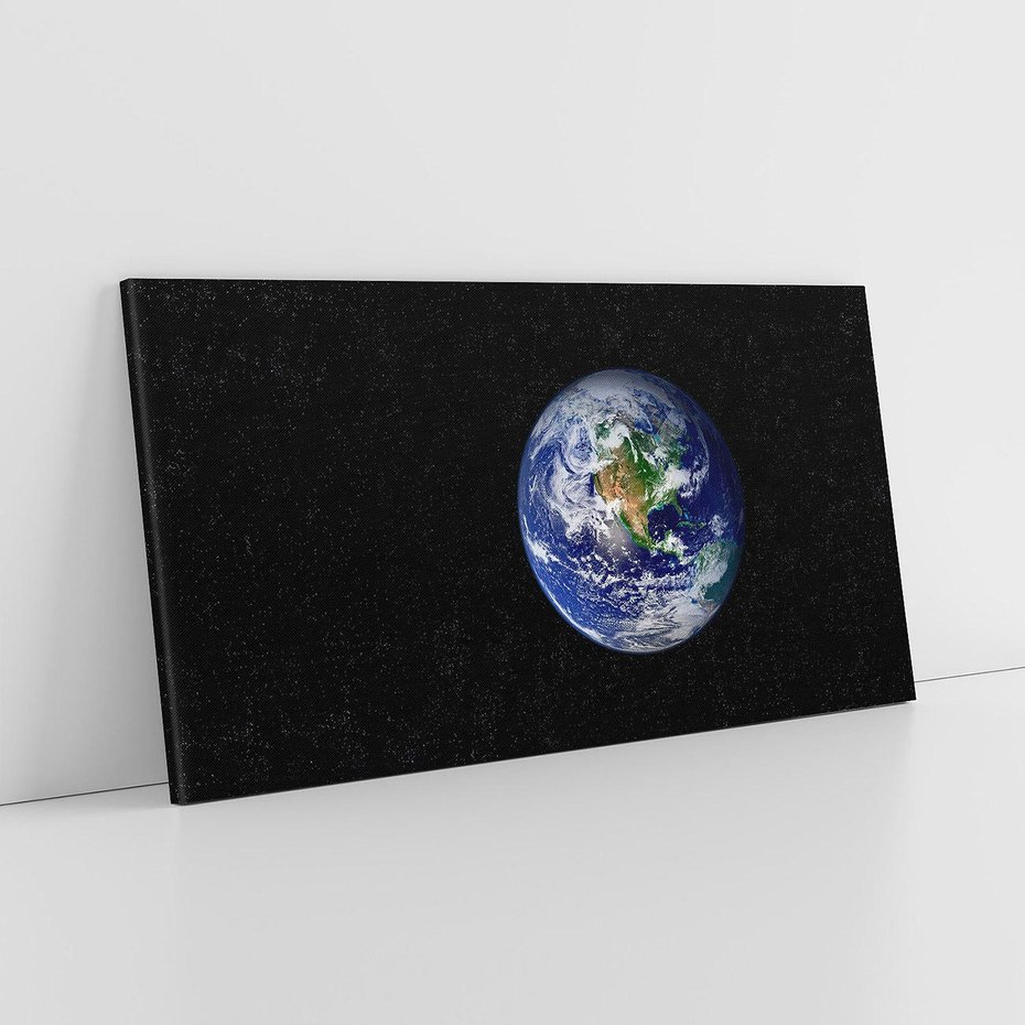 Obraz na płótnie 120x60 - Magiczne kosmiczne krajobrazy: ziemia i gwiazdy - kosmos, ziemia