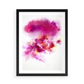 Plakat w ramie 50x70 - Kwiaty abstrakcji - abstrakcja, kwiaty - rama czarna