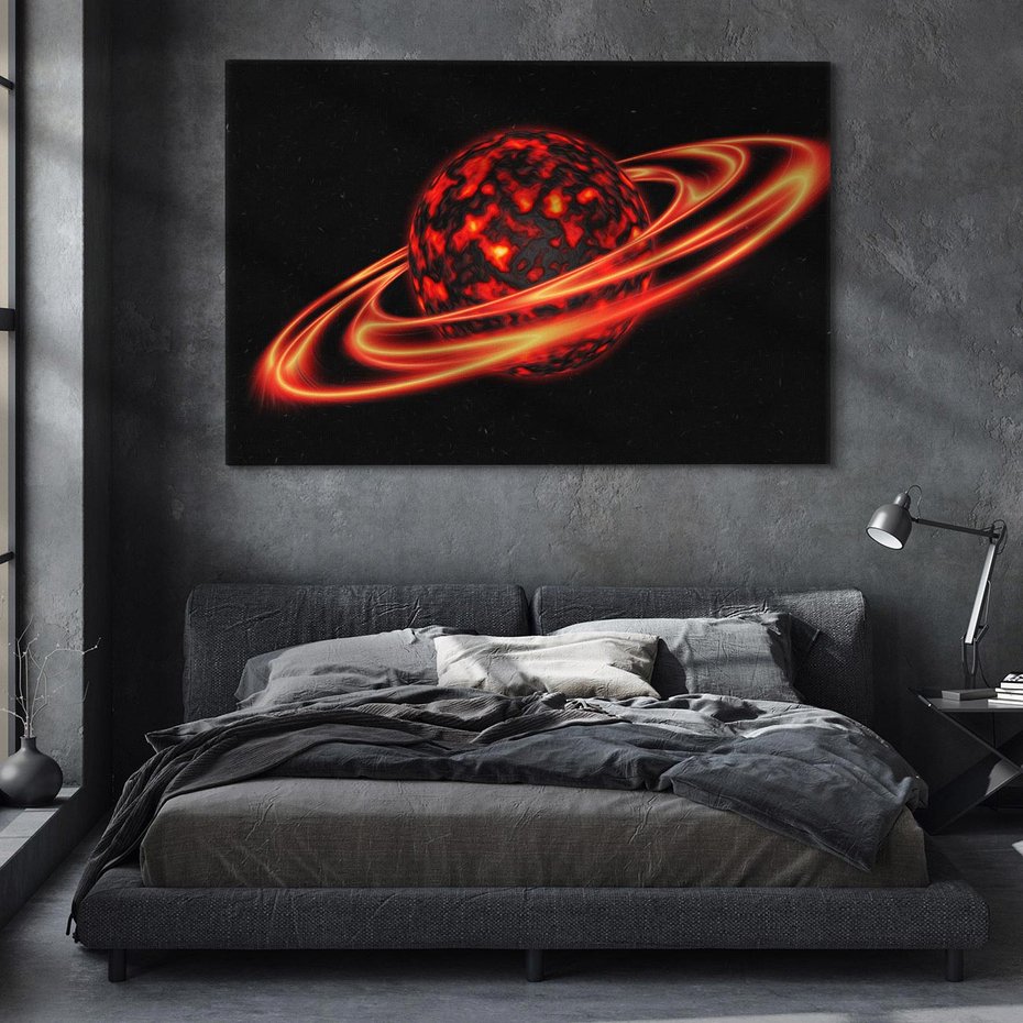 Obraz na płótnie 70x50 - Między gwiazdami - kosmos