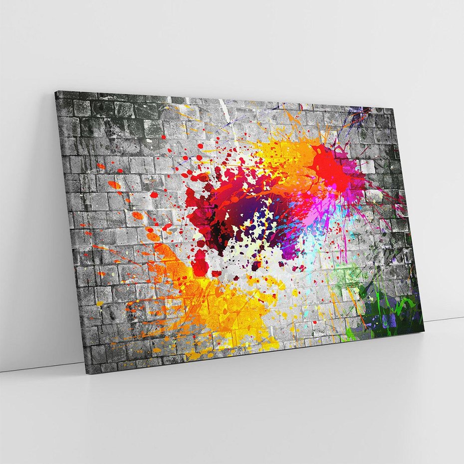 Obraz na płótnie 120x80 - Ekspresja Graffiti - farba, graffiti