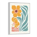 Obraz w ramie 70x100 - Pastelowa Piękność - nowoczesna sztuka, plakat - rama biała