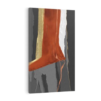 Obraz na płótnie 80x120 - Abstrakcyjna impresja - abstrakcja, nowoczesny