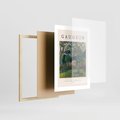 Plakat w ramie 30x40 - Gauguin: Reprodukcja i Typografia - Gauguin, reprodukcja - rama drewno