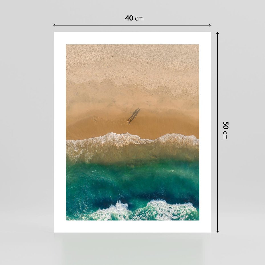 Plakat bez ramy 40x50 - Nadbrzeżna Harmonia - plaża, morze