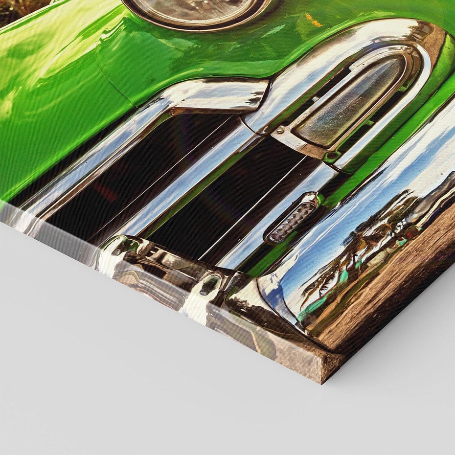 Obraz na płótnie 100x70 - Kubańska przygoda: TAXI przez Hawanę - Kuba, Hawana