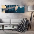 Obraz na płótnie 120x40 - Gitara - Dźwięki Retro - gitara, muzyka