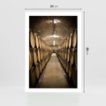Plakat bez ramy 21x30 - Winniczka - winnica, beczki