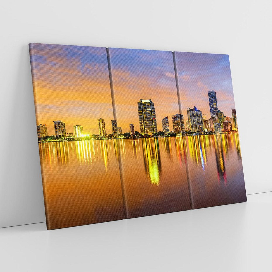 Obraz na płótnie 120x80 - miasto świateł - Miami, Floryda