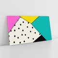 Obraz na płótnie 140x70 - Wesołe Geometryczne Kształty - geometryczne kształty, abstrakcja