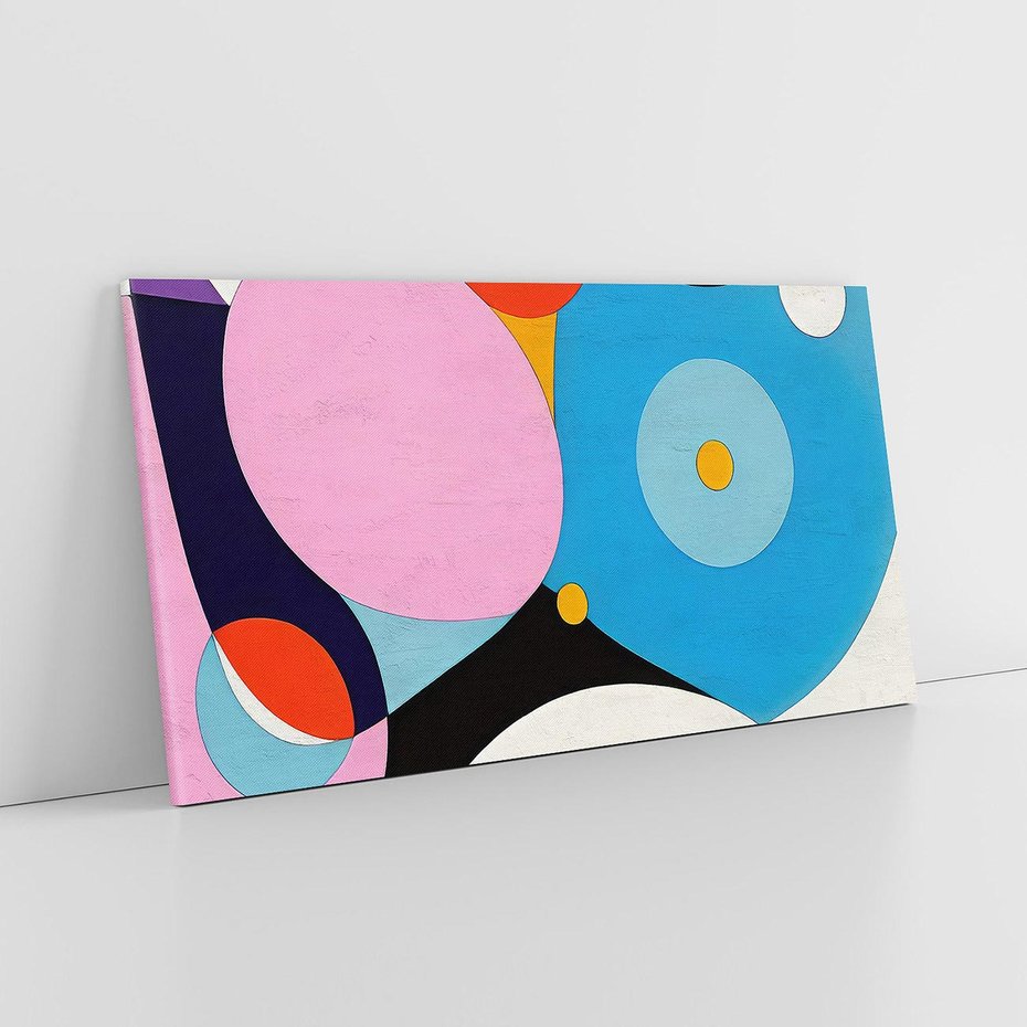 Obraz na płótnie 120x60 - Kolorowe Ulotności - abstrakcyjny obraz olejny, żywe kolory