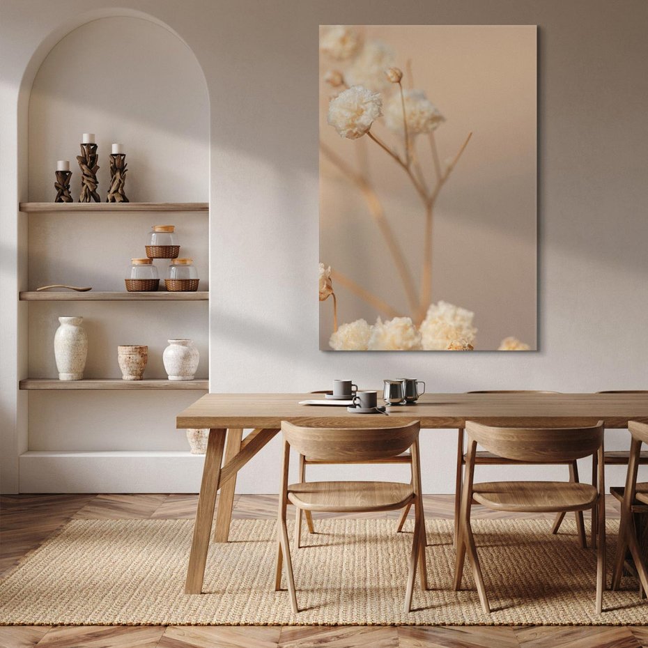 Obraz na płótnie 80x120 - Subtelna gipsówka - gipsówka, suche