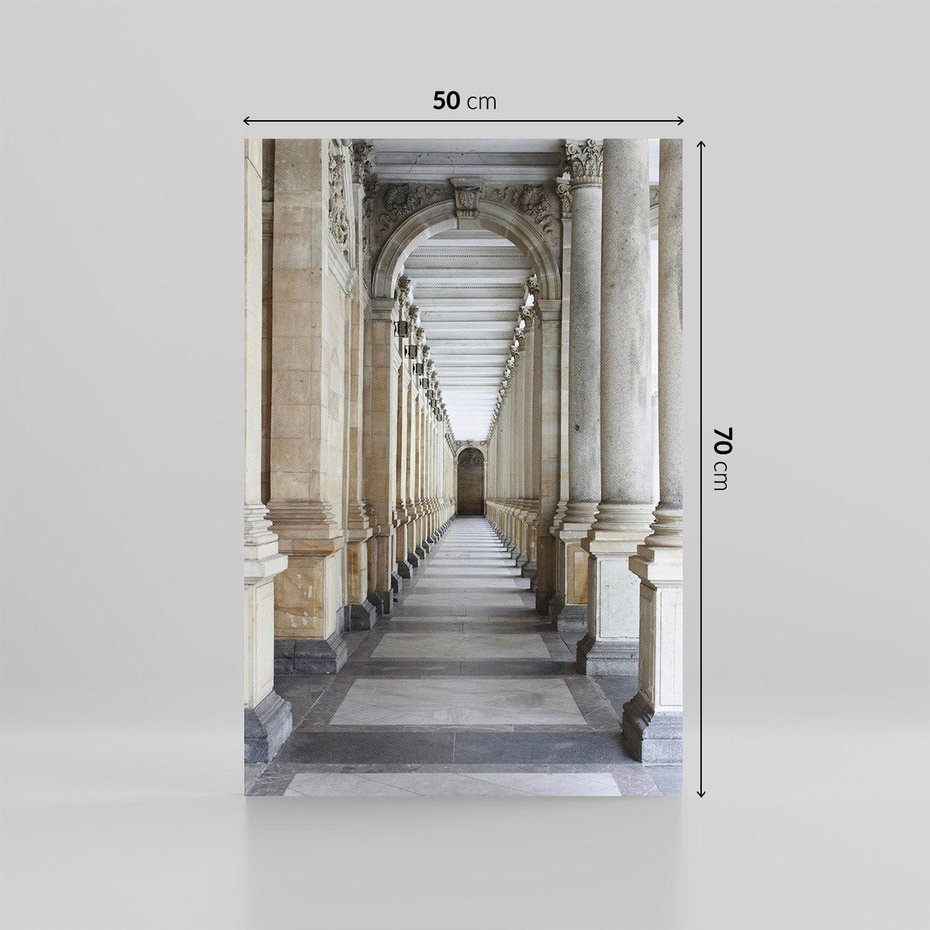 Obraz na płótnie 50x70 - Uroki Kolumn - kolumny, architektura