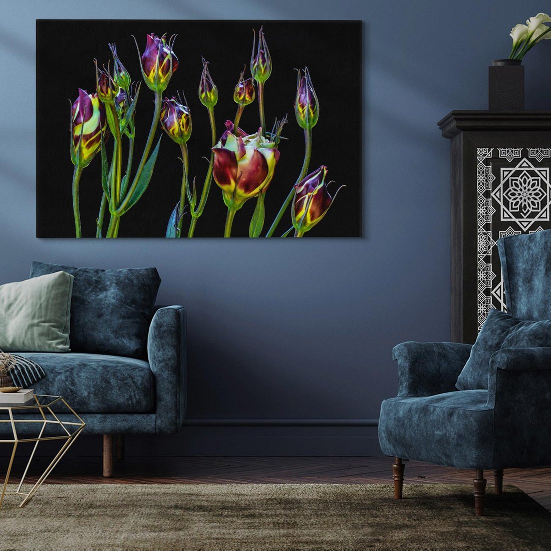 Obraz na płótnie 120x80 - urok kwiatów - kwiat, kwiaty